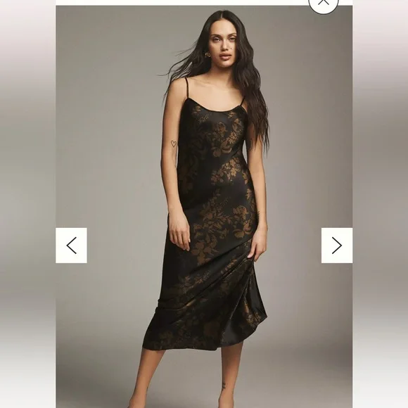 parma silk dress night garden Reformation PARMA Dress